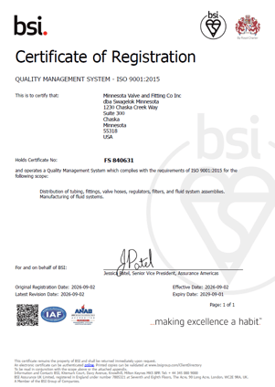 Certification of Registration Certification of Registration